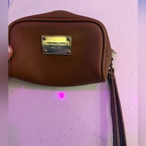 Michael Kors Brown Wristlet